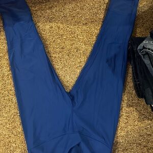 Victoria's Secret Blue Leggings with V-Waistband